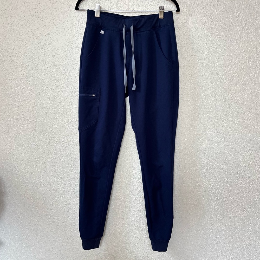Figs Womans Navy Blue Zamora Jogger Pull On Pants Extra Small